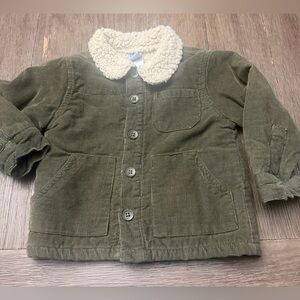 Little Lad Toddler Size 2T Green Unisex Sherpa Lined Corduroy Shacket Baby